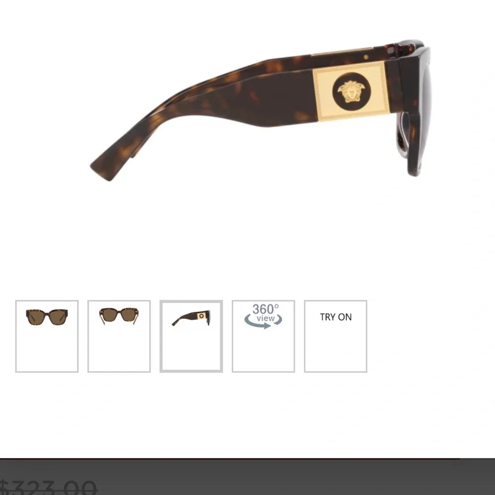 Versace Brown Tortoise Sunglasses VE4437U - Picture 5 of 6